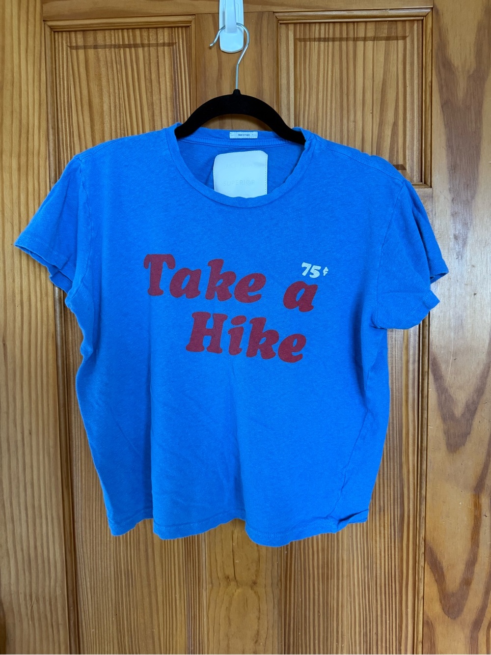 Mother Women’s Take a Hike Blue Graphic Tee - Medium